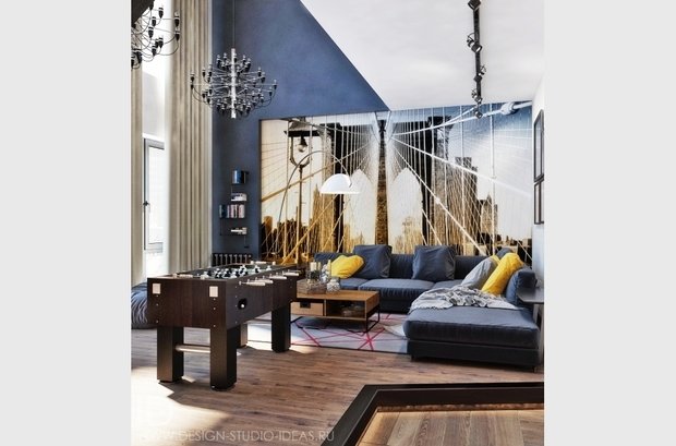 Фото из портфолио ЛОФТ В ЖК TRIBECCA В МОСКВЕ,120 М² – фотографии дизайна интерьеров на INMYROOM