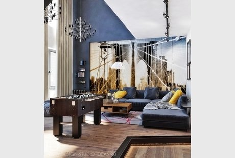 ЛОФТ В ЖК TRIBECCA В МОСКВЕ,120 М²