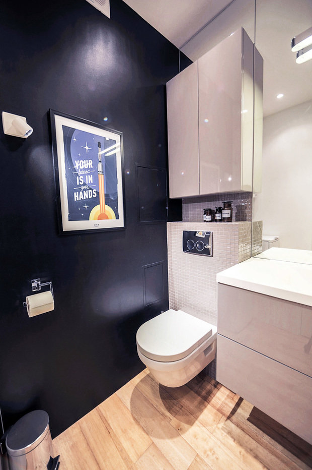 Фотография: Ванная в стиле Лофт, Современный, Квартира, Дома и квартиры, IKEA, Минимализм, Проект дня – фото на INMYROOM