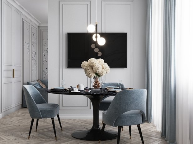 Фото из портфолио Незабудковый цвет – фотографии дизайна интерьеров на INMYROOM