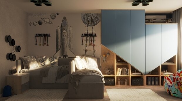 Фото из портфолио Детская для двух мальчиков – фотографии дизайна интерьеров на INMYROOM