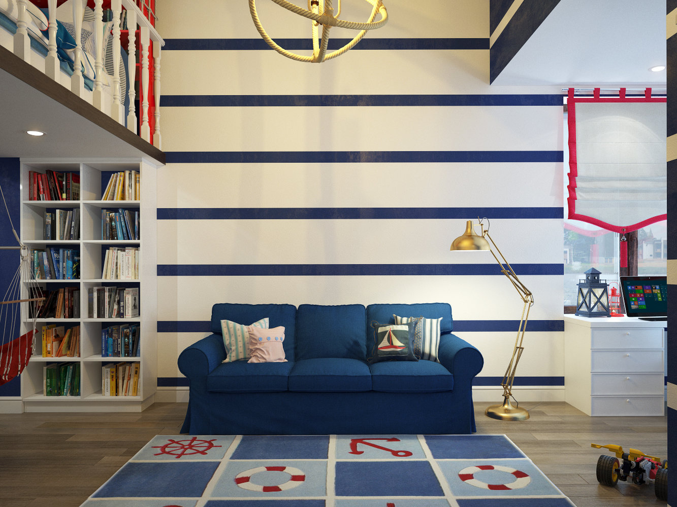 Фото из портфолио Квартира в американском стиле с голубыми кессонами – фотографии дизайна интерьеров на INMYROOM Фото из портфолио Квартира в американском стиле с голубыми кессонами – фотографии дизайна интерьеров на INMYROOM