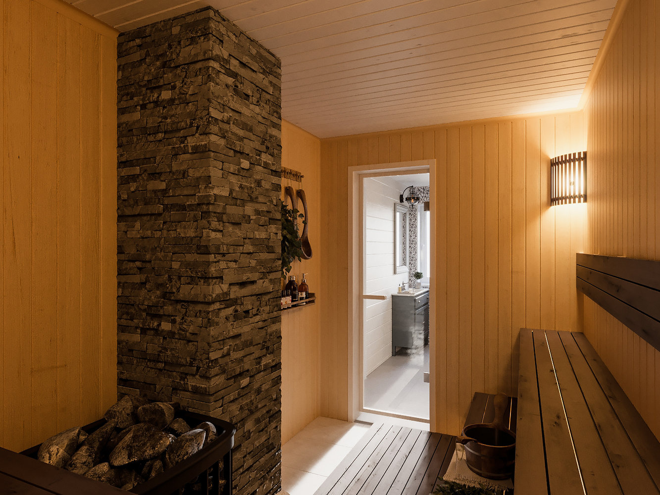 Фото из портфолио Гостевой дом-баня, пос. Глебычево – фотографии дизайна интерьеров на INMYROOM Фото из портфолио Гостевой дом-баня, пос. Глебычево – фотографии дизайна интерьеров на INMYROOM