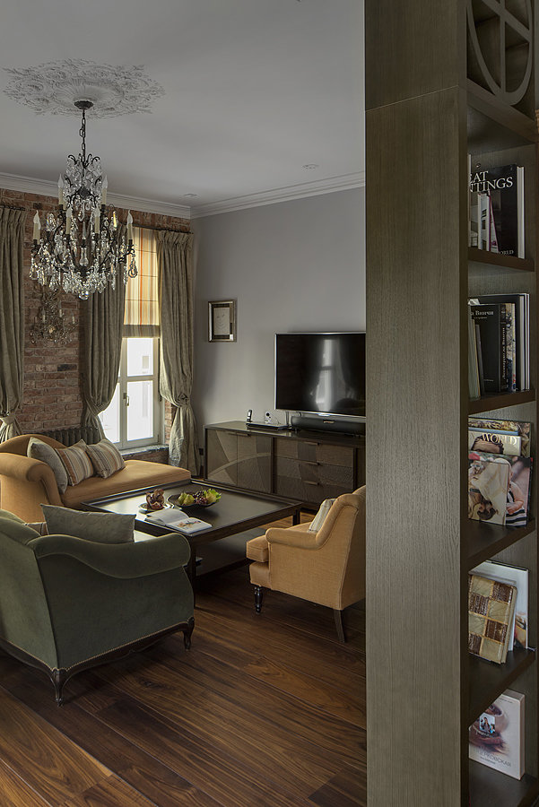 Фотография: Гостиная в стиле Прованс и Кантри, Квартира, Дома и квартиры, Проект недели – фото на INMYROOM