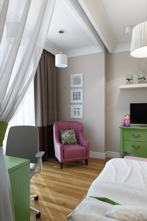 Фото из портфолио Детская комната для юной особы – фотографии дизайна интерьеров на INMYROOM