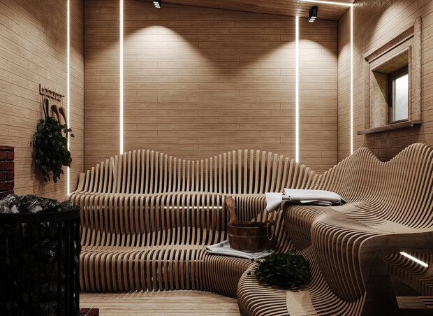 Фото из портфолио Баня. Павлово-Посадский район. – фотографии дизайна интерьеров на INMYROOM