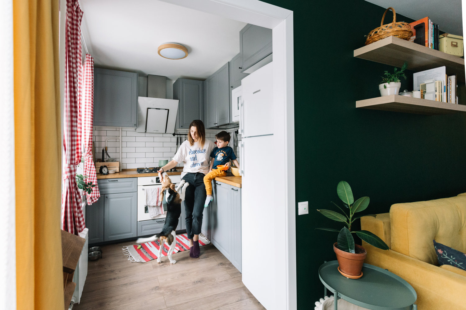 Фотография: в стиле , Скандинавский, Современный, Квартира, Белый, Проект дня, Зеленый, Желтый, Серый, Герой InMyRoom, Хрущевка, 2 комнаты, 40-60 метров, 1-515/9м, Екатерина Вокина, Ольга Казанцева – фото на INMYROOM Фотография: в стиле , Скандинавский, Современный, Квартира, Белый, Проект дня, Зеленый, Желтый, Серый, Герой InMyRoom, Хрущевка, 2 комнаты, 40-60 метров, 1-515/9м, Екатерина Вокина, Ольга Казанцева – фото на INMYROOM