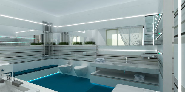 Фотография: Ванная в стиле Современный, Хай-тек, Дом, Минимализм, Проект недели – фото на INMYROOM