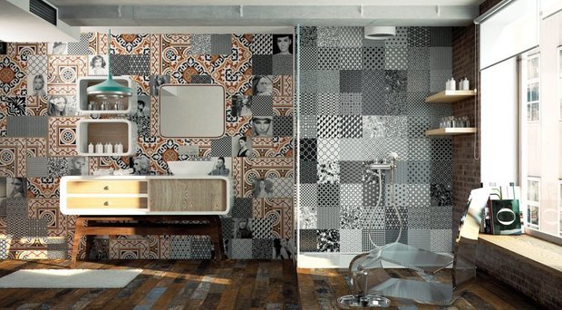 Фото из портфолио мозаика, "кабанчики, пэчворк. – фотографии дизайна интерьеров на INMYROOM