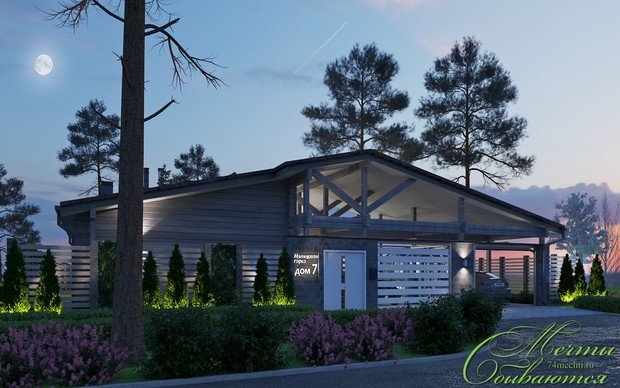 Фото из портфолио Загородный дом в стиле шале – фотографии дизайна интерьеров на INMYROOM