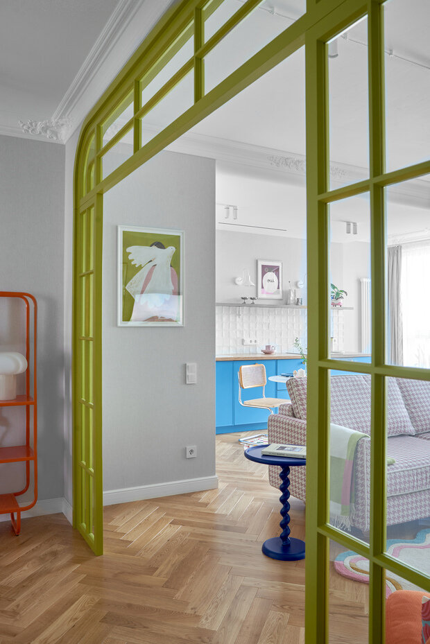 Фотография: Кухня и столовая в стиле Современный, Эклектика, Квартира, Проект дня, Беларусь, Минск, 2 комнаты, 60-90 метров, Анжелика Макаревич – фото на INMYROOM