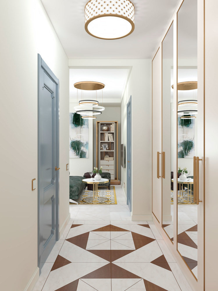 Фотография: Прихожая в стиле Современный, Квартира, Проект недели, Московская область, Ирина Кривцова, Одинцовский район, 2 комнаты, 40-60 метров, Монолитно-кирпичный, ЖК «Князь Голицын» – фото на INMYROOM