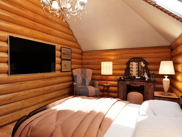 Фото из портфолио Комната для отдыха. Народная русская банька. – фотографии дизайна интерьеров на INMYROOM