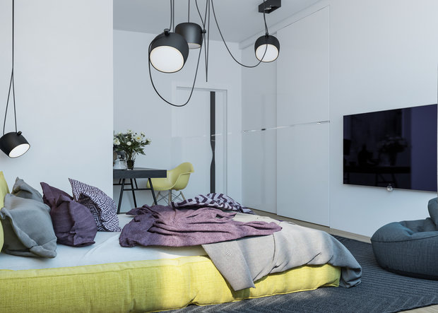 Фото из портфолио  Смелый проект для смелых людей! Яркая, насыщенная квартира для людей творческих, амбициозных. – фотографии дизайна интерьеров на INMYROOM