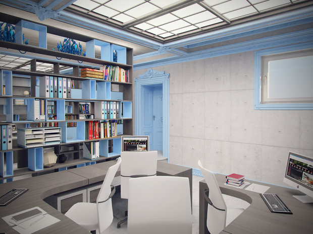 Фото из портфолио Объект №24(офис) – фотографии дизайна интерьеров на INMYROOM