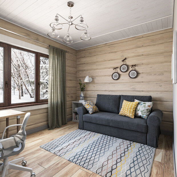 Фото из портфолио Дом из бруса – фотографии дизайна интерьеров на INMYROOM