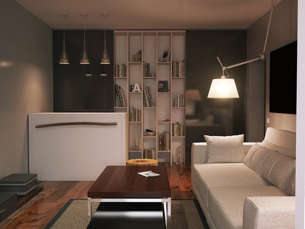 Фотография: Гостиная в стиле Лофт – фото на INMYROOM