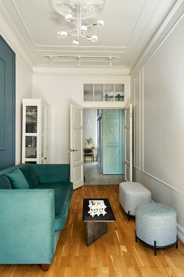 Фотография: Кабинет в стиле Скандинавский, Современный, Квартира, Проект недели, Санкт-Петербург, Сталинка, Кирпичный дом, 2 комнаты, 40-60 метров, Винтажный, TOTLstudio – фото на INMYROOM