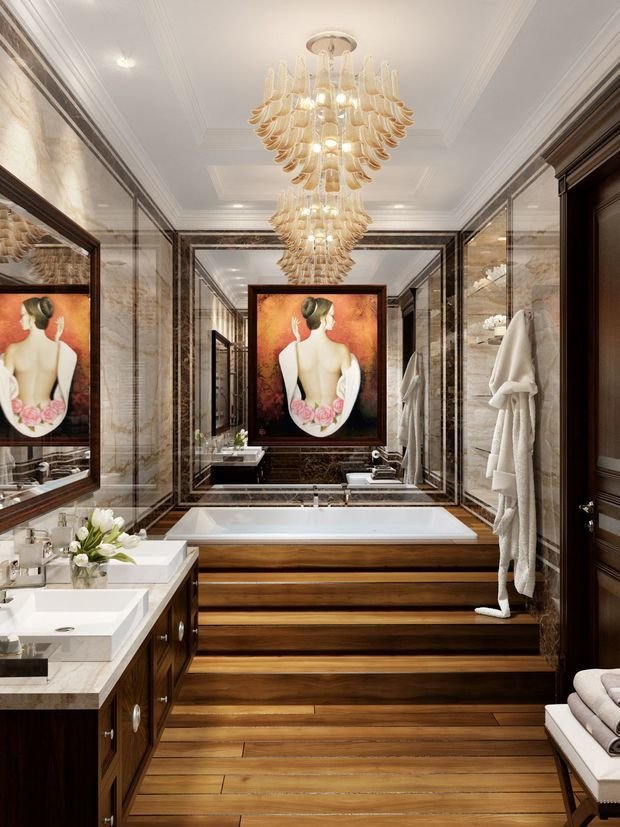 Фото из портфолио Две квартиры в одной и палуба в ванной – фотографии дизайна интерьеров на INMYROOM