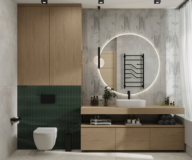 Фото из портфолио Проект квартиры для семьи с детьми – фотографии дизайна интерьеров на INMYROOM