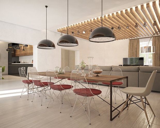 Фото из портфолио Загородный дом 100кв.метров. – фотографии дизайна интерьеров на INMYROOM