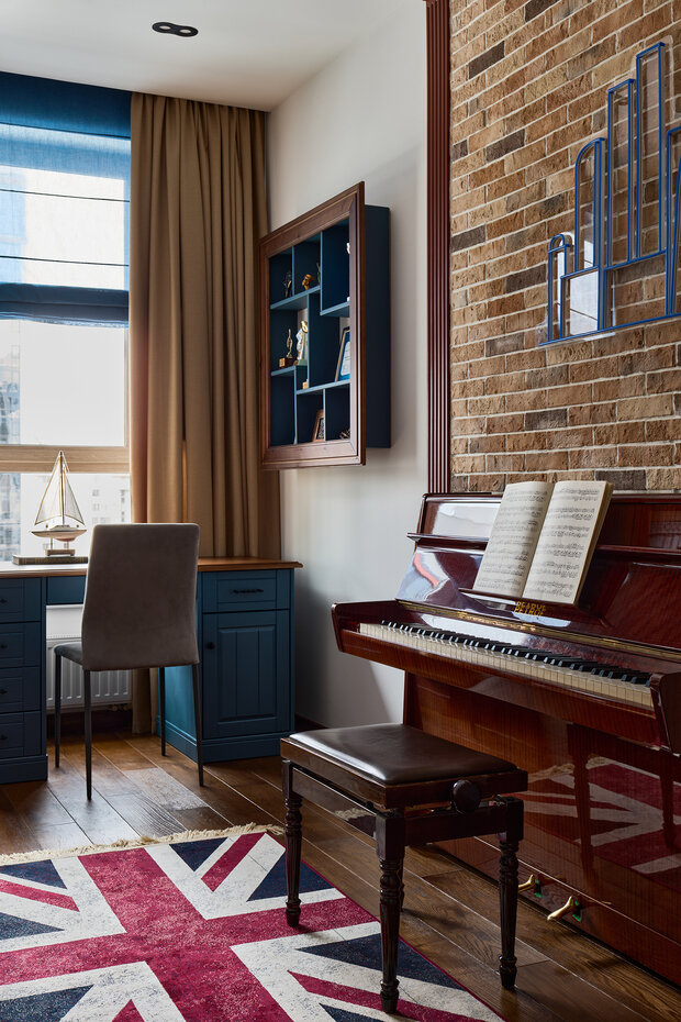 Фотография: Кабинет в стиле Лофт, Современный, Эклектика, Квартира, Проект недели, Екатеринбург, 4 и больше, Более 90 метров, Affdesign – фото на INMYROOM