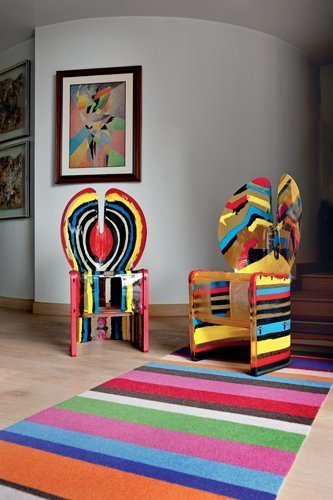 Фотография: Мебель и свет в стиле Современный, Дома и квартиры, Интерьеры звезд, Принт, Missoni – фото на INMYROOM