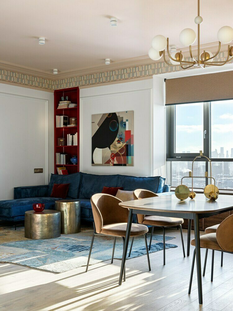 Фотография: Кухня и столовая в стиле Современный, Эклектика, Квартира, Проект недели, Москва, 3 комнаты, Более 90 метров, Miklashevskaia Interior, Анна Миклашевская – фото на INMYROOM