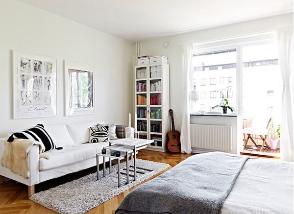 Фотография: Гостиная в стиле Скандинавский, Малогабаритная квартира, Квартира, Дома и квартиры, Минимализм – фото на INMYROOM Фотография: Гостиная в стиле Скандинавский, Малогабаритная квартира, Квартира, Дома и квартиры, Минимализм – фото на INMYROOM