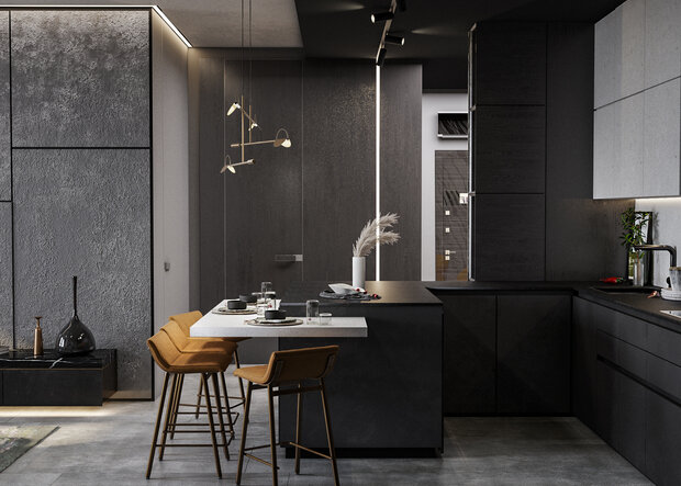 Фото из портфолио Квартира в Москве в ЖК HEADLINER – фотографии дизайна интерьеров на INMYROOM