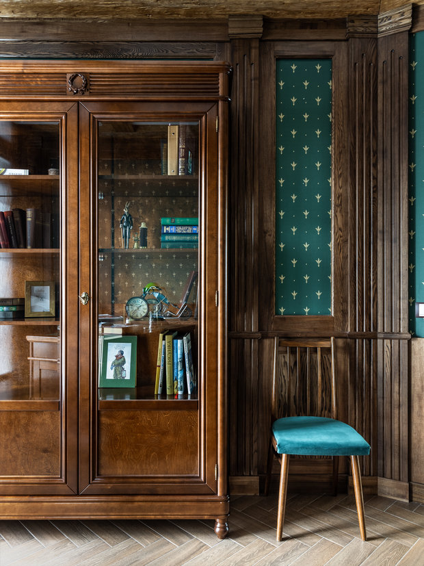 Фотография: Кабинет в стиле Классический, Прованс и Кантри, Эклектика, Дом, Проект дня, Дом и дача, как обустроить загородный дом, дизайн двухэтажного дома, как оформить дом в классическом стиле, 4 и больше, Более 90 метров, Самарская область, Татьяна Киреева, ремонт в доме – фото на INMYROOM