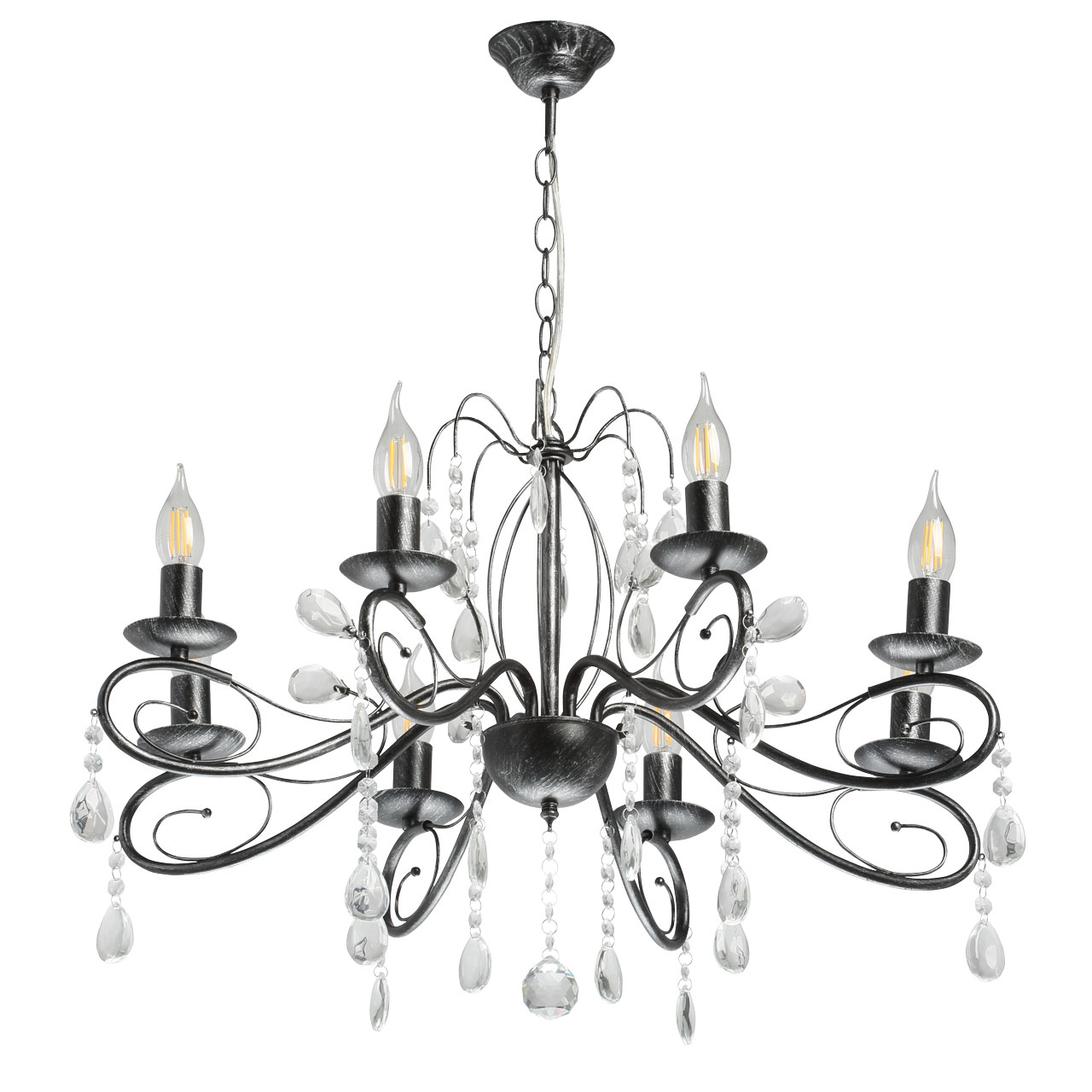 Люстра подвесная Лада черного цвета