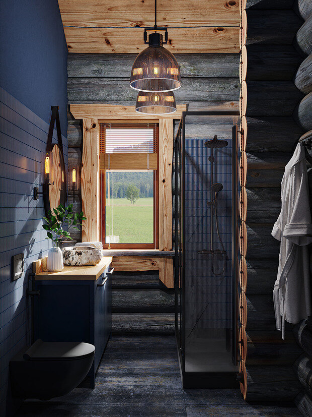 Фотография: Ванная в стиле Лофт, Современный, Эклектика, Прованс и Кантри, Дом, Проект дня, Дом и дача, Юлия Чернова, 3 комнаты, Более 90 метров, Астрахань – фото на INMYROOM