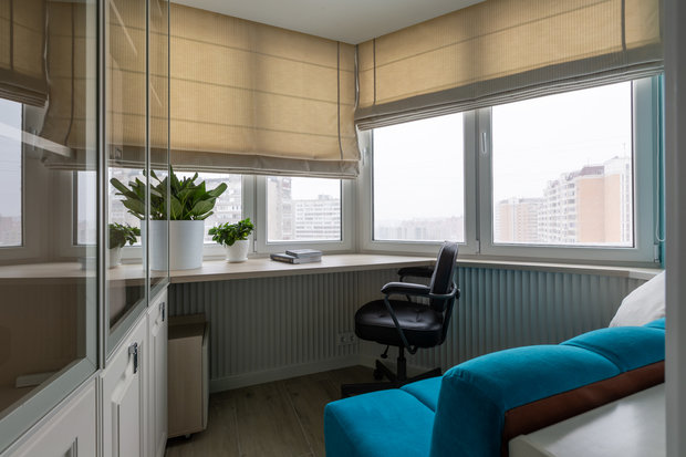 Фотография: Кабинет в стиле Современный, Квартира, Проект недели, Москва, 3 комнаты, 60-90 метров, Анастасия Бондарева, Bond Design – фото на INMYROOM