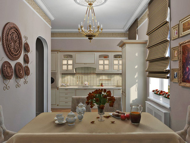 Фото из портфолио КВАРТИРА 120 КВ. МЕТРОВ - Стиль –Новая классика(traditional) – фотографии дизайна интерьеров на INMYROOM