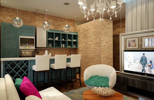 Фото из портфолио 1 К. КВАРТИРА В СТИЛЕ  ЛОФТ, М. КРАСНОСЕЛЬСКАЯ – фотографии дизайна интерьеров на INMYROOM