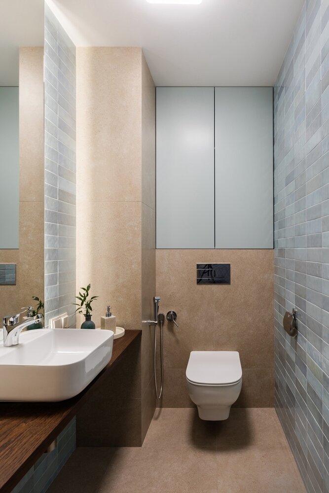 Фотография: Ванная в стиле Современный, Квартира, Проект недели, Санкт-Петербург, 3 комнаты, 60-90 метров, Олеся Парамонова – фото на INMYROOM