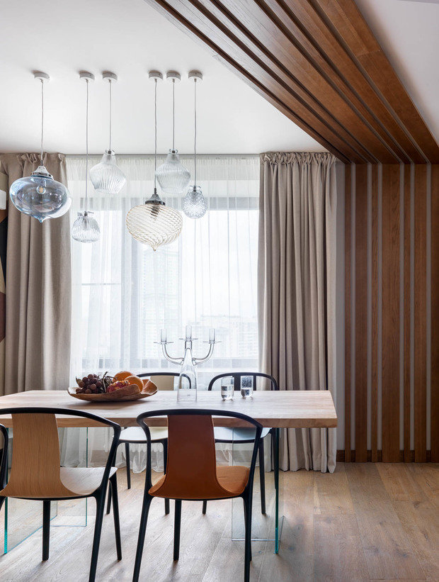 Фотография: Кухня и столовая в стиле Современный, Эко, Эклектика, Квартира, Проект недели, Москва, Сергей Красюк, Монолитный дом, Дарья Василькова, 4 и больше, Более 90 метров, #эксклюзивныепроекты – фото на INMYROOM