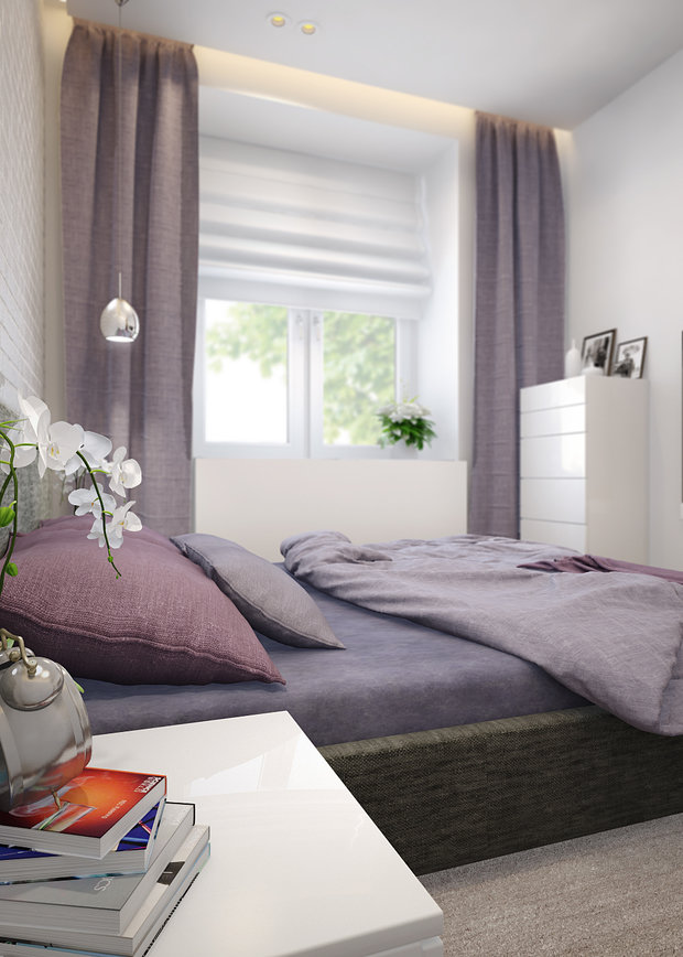 Фотография: Спальня в стиле Современный, Минимализм, Эклектика, Квартира, Проект недели – фото на INMYROOM