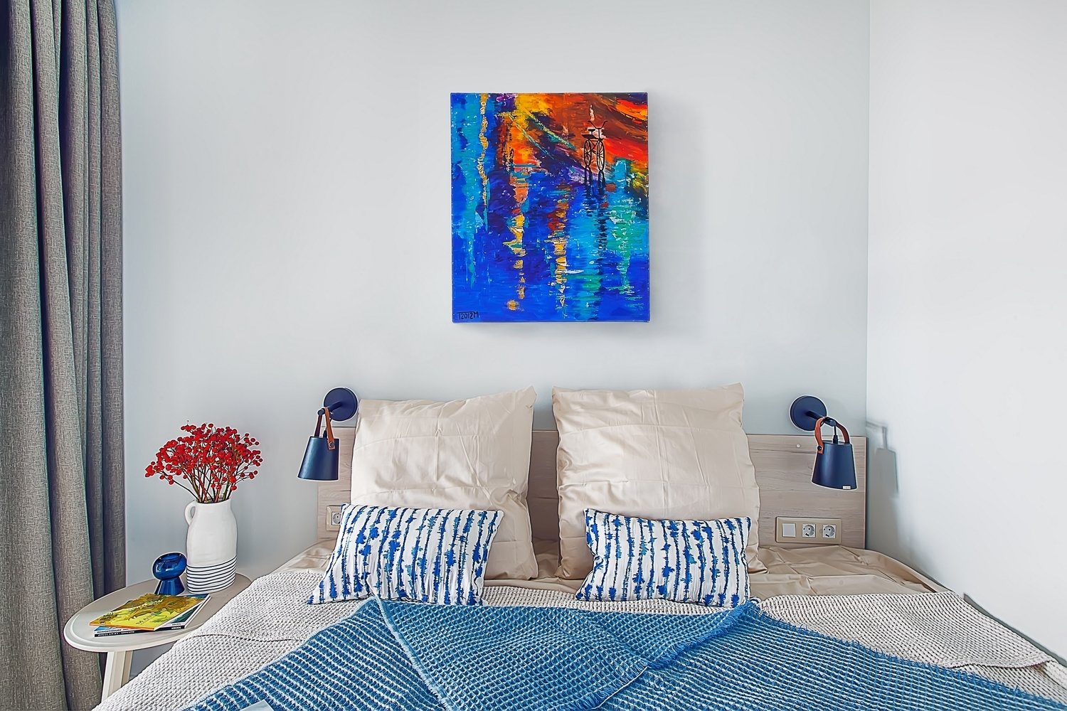 Фотография: Спальня в стиле Современный, Малогабаритная квартира, Квартира, Проект недели, Химки, 1 комната, 2 комнаты, до 40 метров, Татьяна Масленникова – фото на INMYROOM