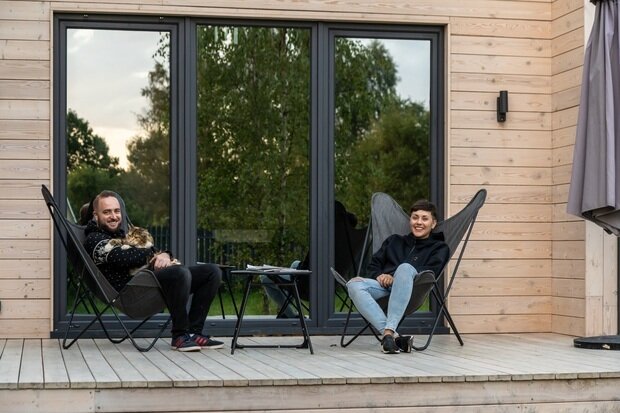 Фотография: Терраса в стиле Современный, Проект дня, Дача, Дом и дача, Московская область, Михаил Новинский, 3 комнаты, 40-60 метров, 60-90 метров, скандинавский с элементами минимализма – фото на INMYROOM