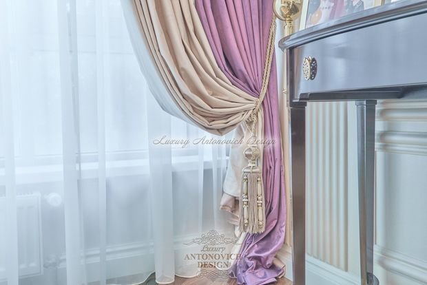 Фото из портфолио Декорирование шторами квартиры в стиле неоклассика – фотографии дизайна интерьеров на INMYROOM