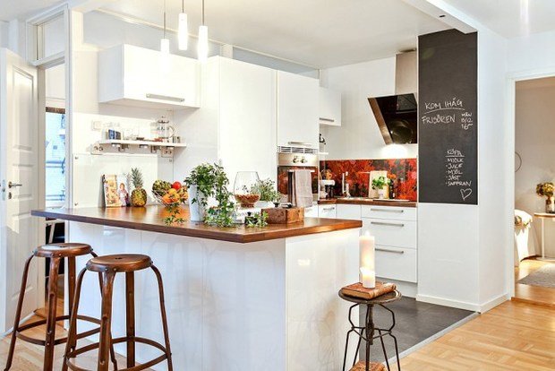 Фотография: Кухня и столовая в стиле Лофт, Скандинавский, Современный, Мебель и свет, Советы, Ремонт на практике – фото на INMYROOM