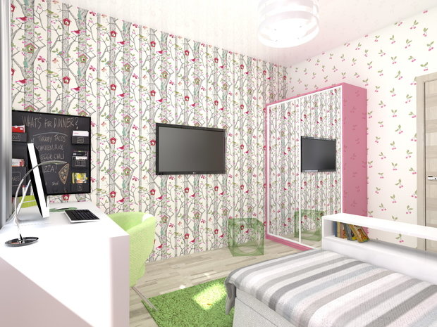 Фото из портфолио Цветовые варианты для детской – фотографии дизайна интерьеров на INMYROOM