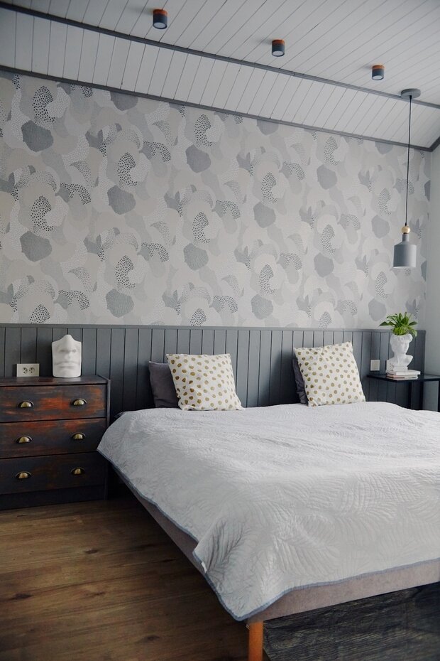 Фотография: Спальня в стиле Скандинавский, Эклектика, Винтажный, Проект недели, Дом и дача, Таунхаус, Челябинск, 3 комнаты, Более 90 метров, Вера Маурер – фото на INMYROOM