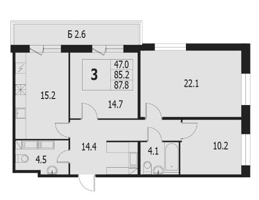 Фотография: Планировки в стиле , Современный, Квартира, Минимализм, Проект недели, Санкт-Петербург, Эко, 3 комнаты, 60-90 метров, Монолитно-кирпичный, Background, ЖК «Жемчужный Фрегат» – фото на INMYROOM Фотография: Планировки в стиле , Современный, Квартира, Минимализм, Проект недели, Санкт-Петербург, Эко, 3 комнаты, 60-90 метров, Монолитно-кирпичный, Background, ЖК «Жемчужный Фрегат» – фото на INMYROOM