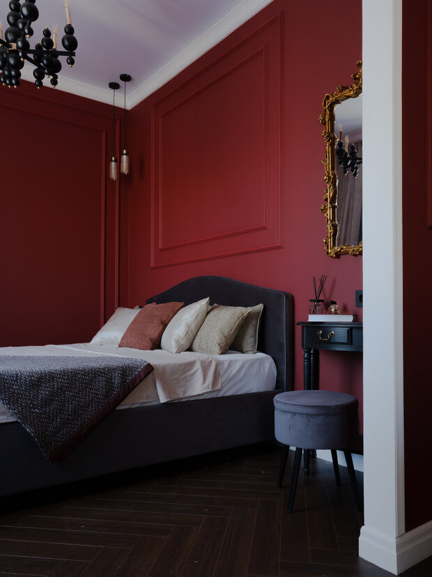 Фотография: Спальня в стиле Классический, Современный, Квартира, Проект дня, Сталинка, Кирпичный дом, 4 и больше, 60-90 метров, Санкт-Петербруг – фото на INMYROOM