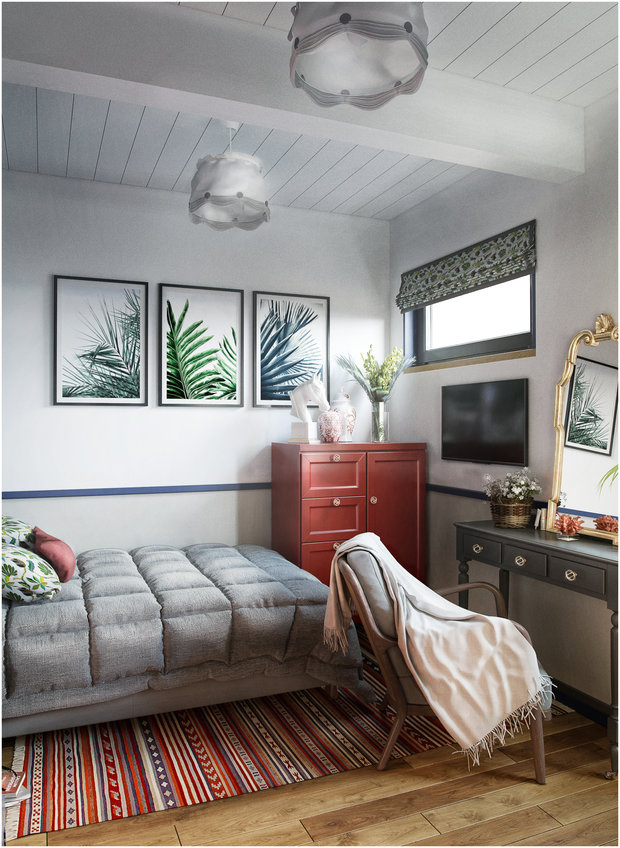 Фотография: Спальня в стиле Эко, Дом, Проект недели, Дом и дача, Макс Жуков, Ленинградская область, ToTaste Studio, 4 и больше, Более 90 метров – фото на INMYROOM