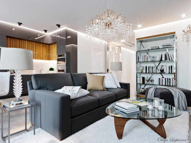 Фото из портфолио Квартира в Краснодаре 100кв.м. – фотографии дизайна интерьеров на INMYROOM