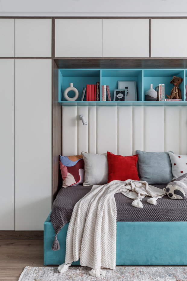 Фотография: Детская в стиле Современный, Квартира, Проект дня, Москва, И-522А, Панельный дом, 3 комнаты, 60-90 метров, Ольга Филиппова – фото на INMYROOM